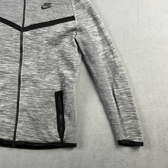 Nike Hoodie Mens Large Tech Fleece Revival Full Zip Grey Heather Outdoor Hiking - Picture 4 of 9